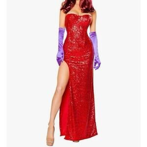 Roma Sexy Rabbit Lover Jessica Rabbit Halloween Costume